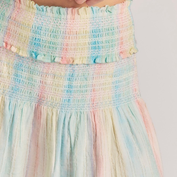 LoveShackFancy Camilla Skirt in Multi Horizon Size Large - Picture 2 of 4